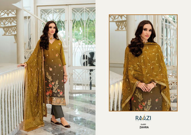 Zahra Vol 6 By Rama Viscose Organza Jacquard Salwar Suits Wholesale Shop in Surat